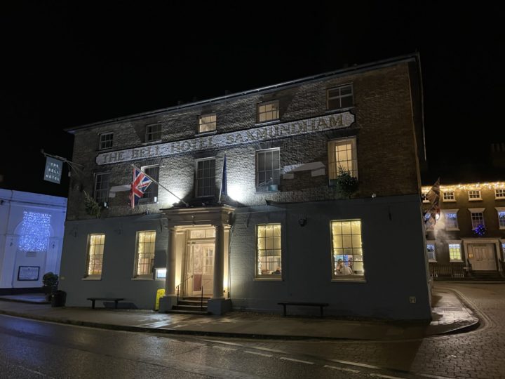 Diners flock to The Bell Hotel Saxmundham on opening night.